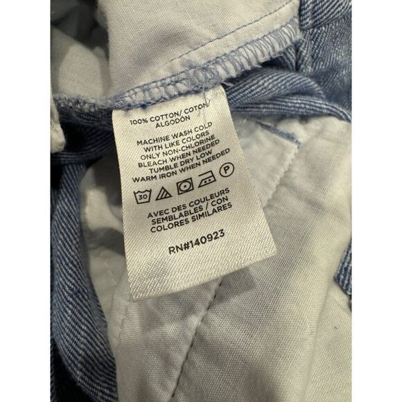 Loft Outlet Women's Blue Chambray Shorts Sz 14 6" Inseam - Picture 5 of 5